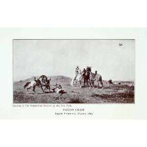   Berber Horse Arab Hunt   Original Halftone Print