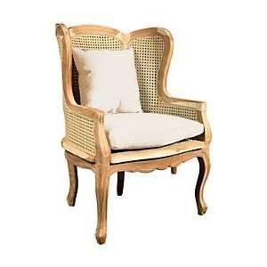  Caned Bergere Armchair   Brown