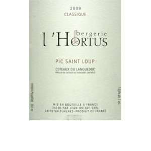  2009 Bergerie de lHortus Pic Saint Loup Classique 750ml 