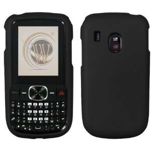  Black Rubberized Protector Case for LG 500G Cell Phones 