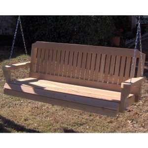 TMP Outdoor Furniture Traditional Red Cedar Porch Swing 