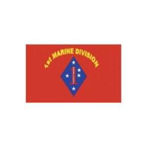   Economy 3 x 5 Military Flag   Marine 1st Division