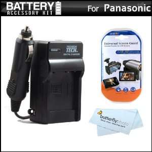  Battery Charger Kit For Panasonic HDC TM90K, HDC SD80K 