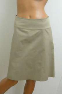 Banana Republic Beige Khaki Cotton Stretch Skirt Sz 4 Small  