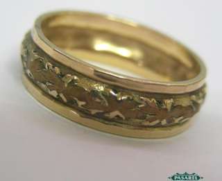 Vintage 14k Rolled Gold Band / Ring Europe 1950s  