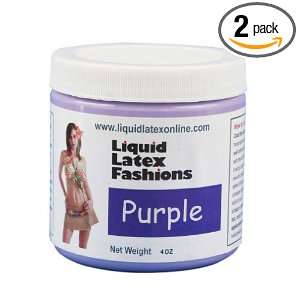 Liquid Latex Fashions Ammonia Free Body Paint, Purple, 4 