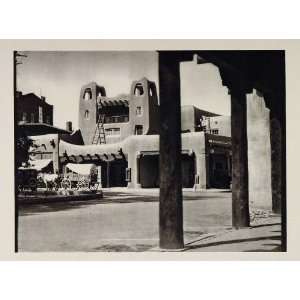  1927 Adobe Building Historic Plaza Santa Fe New Mexico 