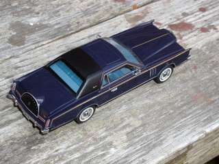 Extremely detailed 1/43 handbuilt model of 1979 lincoln Continental 
