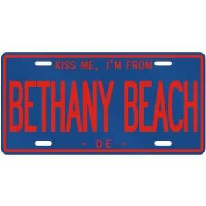 NEW  KISS ME , I AM FROM BETHANY BEACH  DELAWARELICENSE PLATE SIGN 