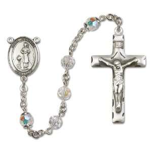  St. Genesius of Rome Crystal Rosary Jewelry