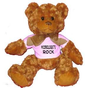  Microbiologists Rock Plush Teddy Bear with WHITE T Shirt 