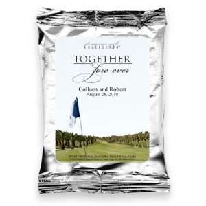 Coffee Wedding Favor   Together Fore ever   Golf Flag   Fairway