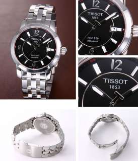 New Tissot Mens PRC200 Black Dial Watch T0144101105700 T014.410.11 