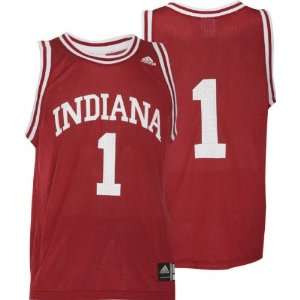   Hoosiers Basic  No. 1  Red Basketball Jersey