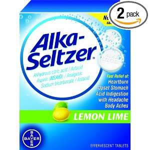  Alka  Seltzer Lemon Lime, 36 Count (Pack of 2) Health 