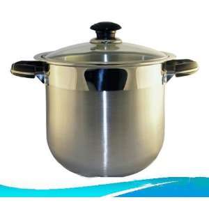  12 Qt. Stainless Steel Stock Pot W/Tempered Glass Lid 