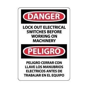  ESD679PB   Danger, Lock Out Electrical Switches Before 