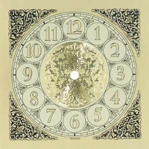  7 1/2 Embossed Gold Arabic Clock Dial