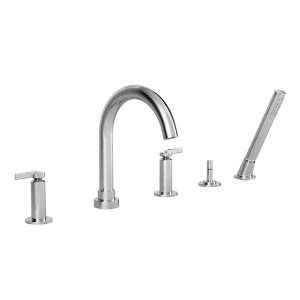 Jado 847814.100 Stoic Deck Mount Tub Filler with Hand Shower and Cy 