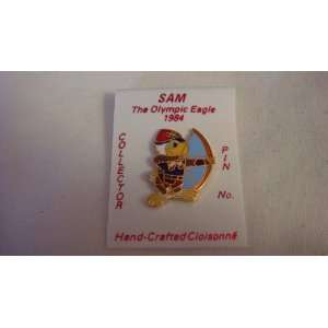  The 1984 Olympic Eagle Mascot Sam Pin, Archery Event 