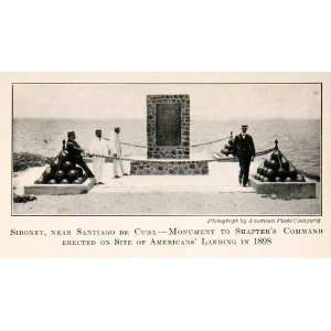  1910 Print Siboney Santiago De Cuba Monument Shafters 