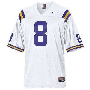 LSU Tigers Youth Road #8 College Replica Football Jersey By Nike Team 