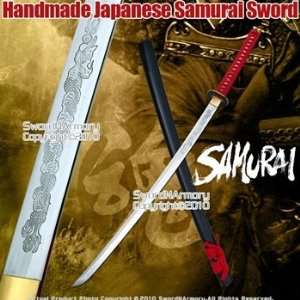   Steel Samurai Katana Sword Tiger Tsuba 