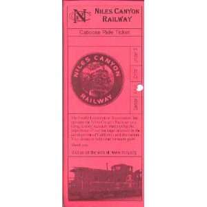  Niles Canyon Railway Caboose Ride Ticket 