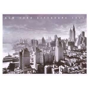  New york Cityscape   People Poster   24 x 34