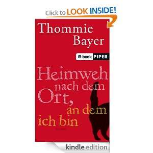   bin Roman (German Edition) Thommie Bayer  Kindle Store