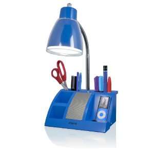 com iHome iHL24 Blue Colortunes Desk Organizer Speaker Lamp with iPod 