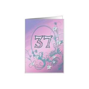    38th Birthday card with diamond stars effect Card Toys & Games