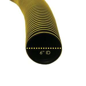 Thermoplastic Flex (Medium Duty) WS   Rubber Hose   6 ID x 25ft 