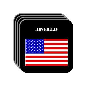  US Flag   Binfield, Tennessee (TN) Set of 4 Mini Mousepad 
