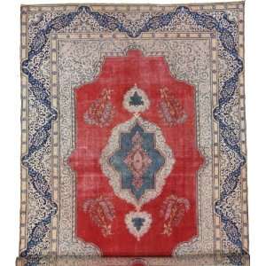   135 Red Persian Hand Knotted Wool Kerman Rug Furniture & Decor