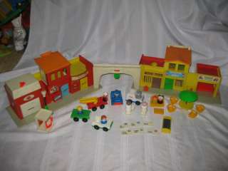 Vintage Fisher Price Play Family Village 997 AA Set Lot  