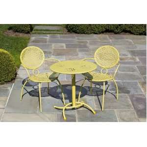 Margarita 27.5 Round Green Apple Bistro Table and Chairs Group by 