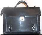 Umi Executive Black Leather Laptop/Briefcas​e Large
