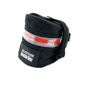 Bicycle seat pack with EL flashing safety lighting.