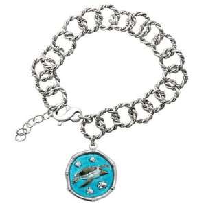    Guy Harvey 25mm Full Color Enamel Sea Turtle Bracelet Jewelry