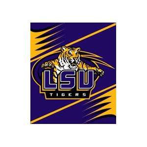  Louisiana State Tigers (LSU) Royal Plush Raschel Throw 