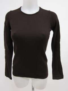 HENRI BENDEL Brown Long Sleeve Wool Sweater Sz XS  