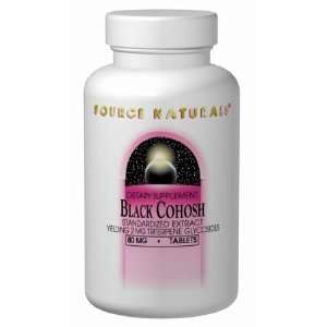 Black Cohosh 80 mg 60 Tablets   Source Naturals