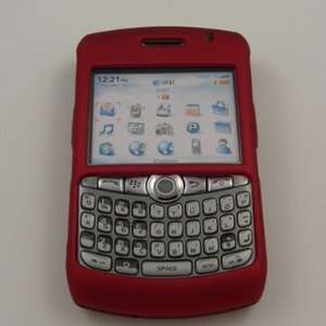   Rubber Red Hard Case for BlackBerry Curve 8310 8320 