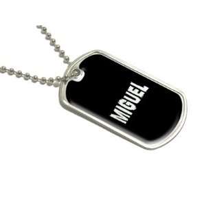 Miguel   Name Military Dog Tag Luggage Keychain