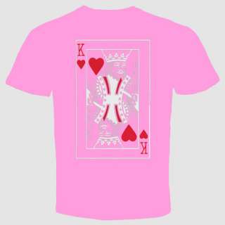 poker t shirt gamebling king card heart bet casino luck  