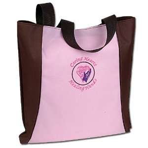  Caring Hearts Brown Two Tone Tote