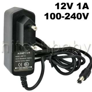 LED /CCTV Camera Power Supply AC Adapter DC 12v 1A (EU)  