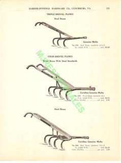 1917 Malta Carolina Horse Drawn Beam Plow Catalog Ad  