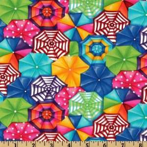   Beach Getaway Umbrella Brite Fabric By The Yard Arts, Crafts & Sewing